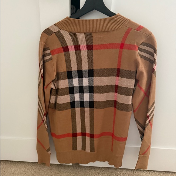 Plaid Button-Up Cardigan Sweater - Picture 3 of 3